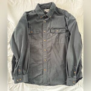 Carhartt Men’s Relaxed Fit Black Button Down Size 2XL